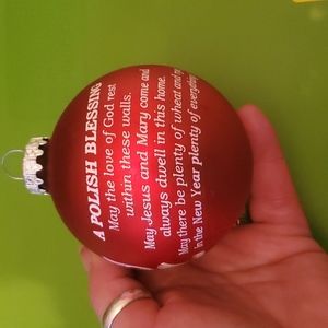 Polish blessing ornament